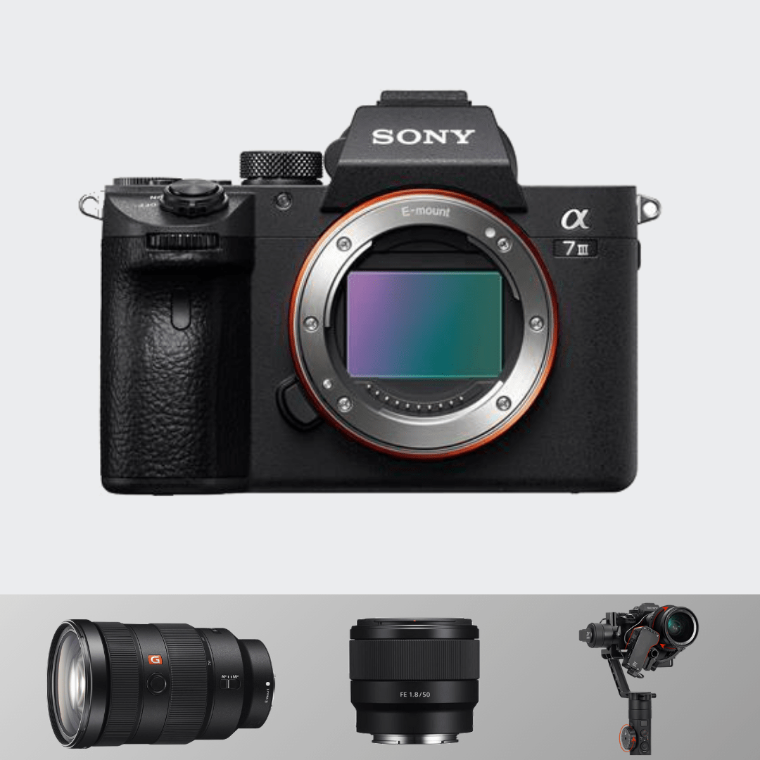 Sony A7 III +24-70 MM (F2.8) +50 MM (1.8) + Zhiyun Crane 2