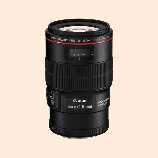 Canon 100 MM Makro lens on rent rent a lens lens for product